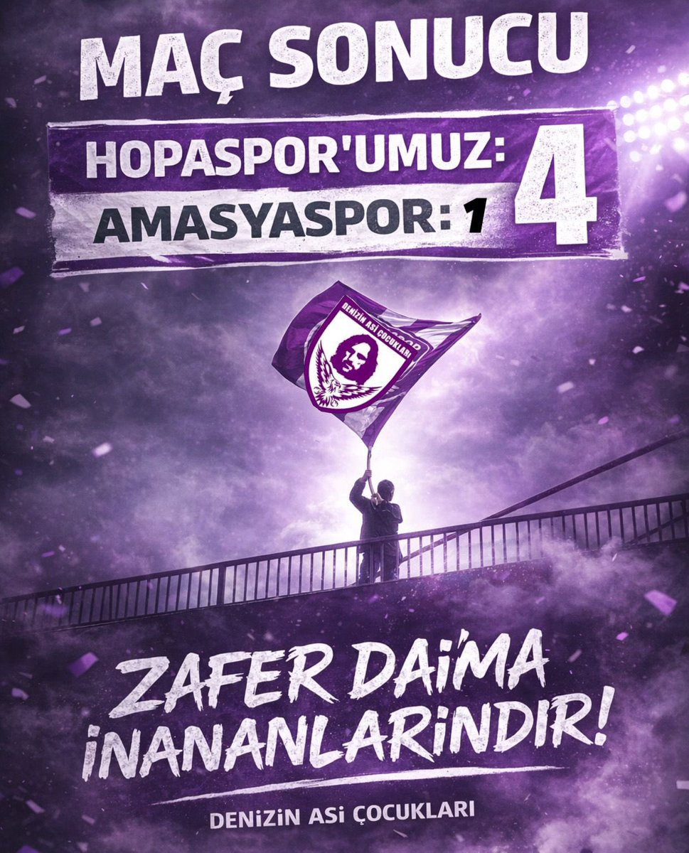 denizinasileri's tweet photo. Zafer Daima İnananlarındır ! 💜🤍

#DenizinAsiÇocukları
#Hopaspor https://t.co/kIdQJUk0u8