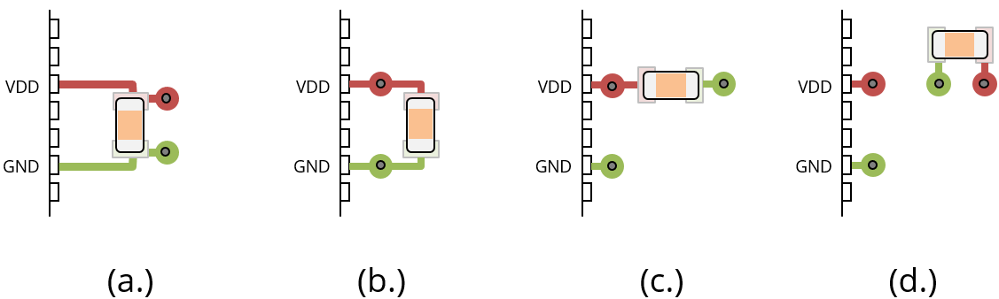 LearnEmc's tweet photo. EMC Question of the Week: What is the best way to connect a decoupling capacitor to a high-speed IC on a board with power and ground planes? 
Full Question and Answer at https://t.co/T47iXeZnbN. https://t.co/c4eds2WQuF