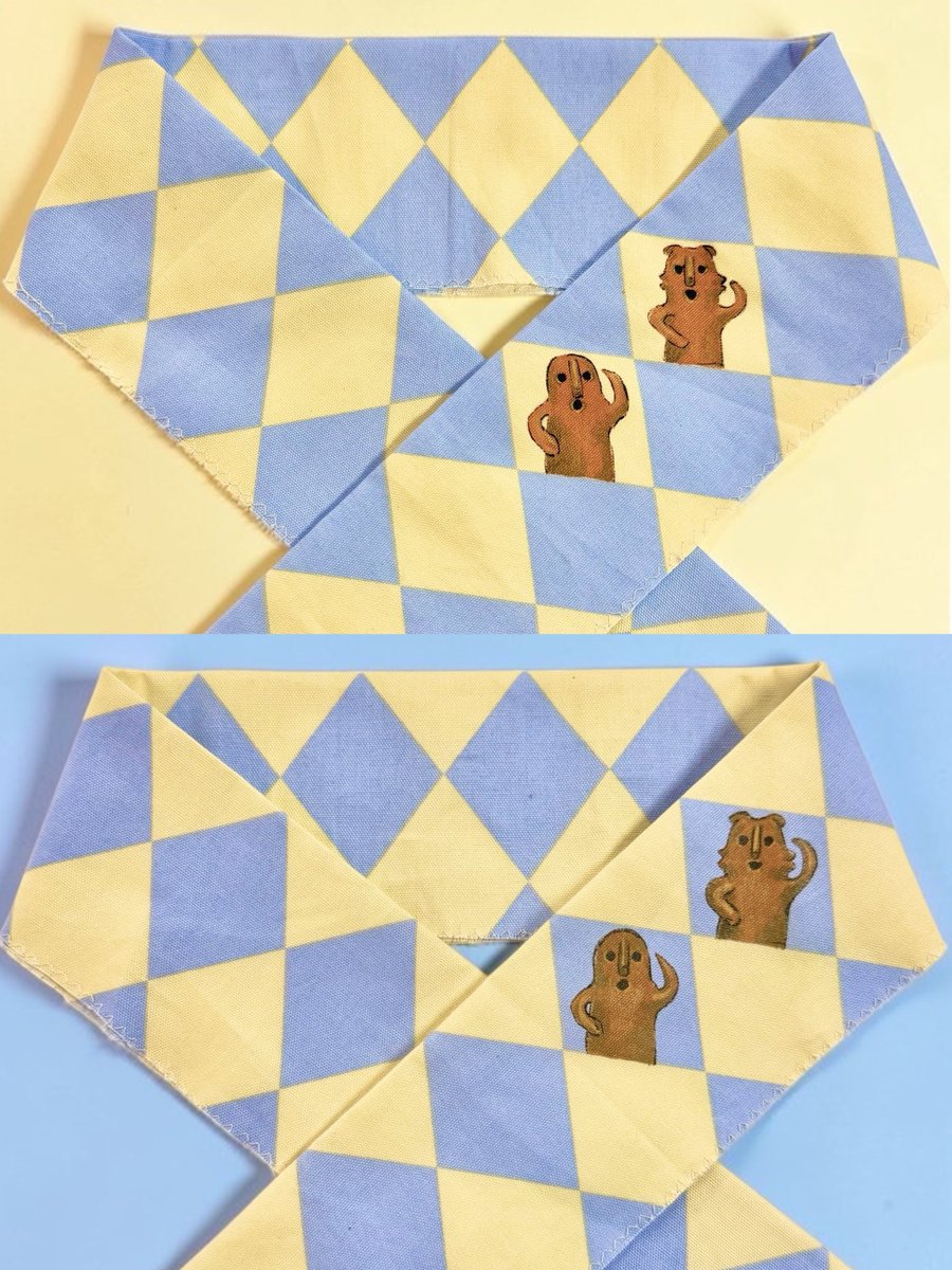 ┗|∵|┓埴輪半衿┏|∵|┛

完全個人活動の作家だからこそ採用できるニッチなテーマで「こんなものがあれば良いな……」を求めている人にいつか巡り会って届きますよう！！✨️╚I∵I╝✨️

⿻ 4/17-19 日本橋 #東京キモノショー、
⿻ 4/25 京都東本願寺 #わびすた

#kimomo #着物 #半衿