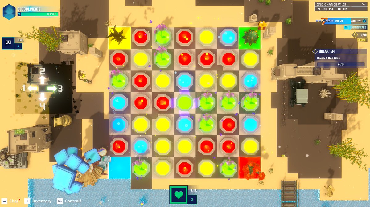 Bloodline013's tweet photo. Red lights lined up in The Sandbox Season 7—spotted the pattern. @TheSandboxGame  https://t.co/LtKpif3kNh #Season7 https://t.co/QEwiuAlmLn