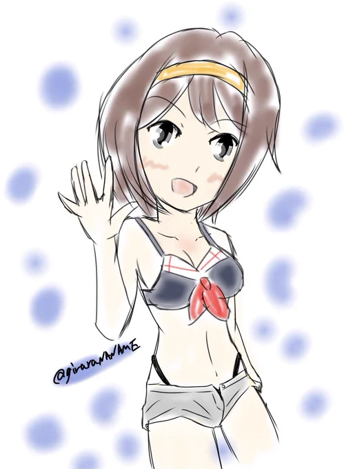 #艦これ版深夜の真剣お絵描き60分一本勝負 #艦これ版真剣お絵描き60分一本勝負_20260405 しらつゆ