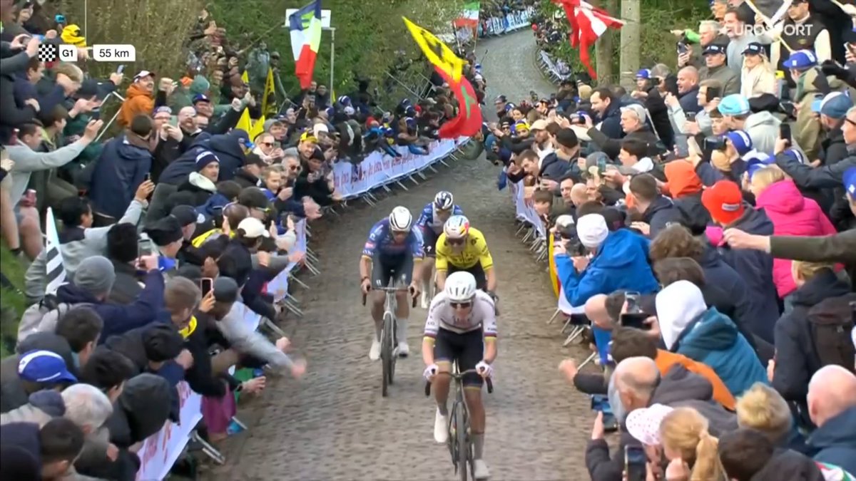 Exactly what I expected. Pogacar didn't go full-gas so Wout, Mathieu and Remco were able to stay with him. But he's one level above all the others.
#RVV26