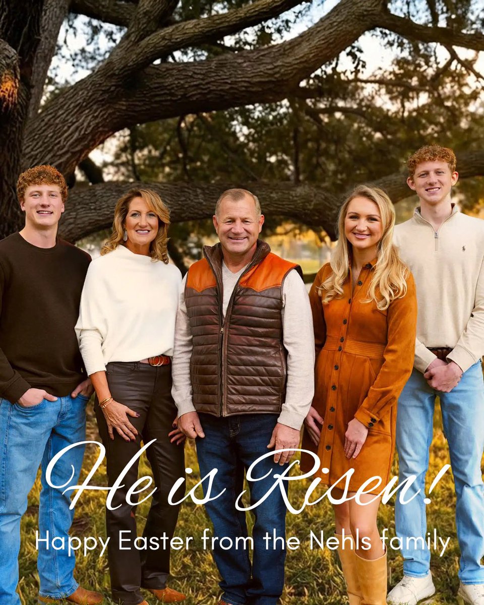 “He is not here; he has risen, just as he said” —Matthew 28:6 

My family and I hope you have a wonderful Easter, filled with blessings and time with family, as we celebrate the resurrection of our Lord and Savior, Jesus Christ!