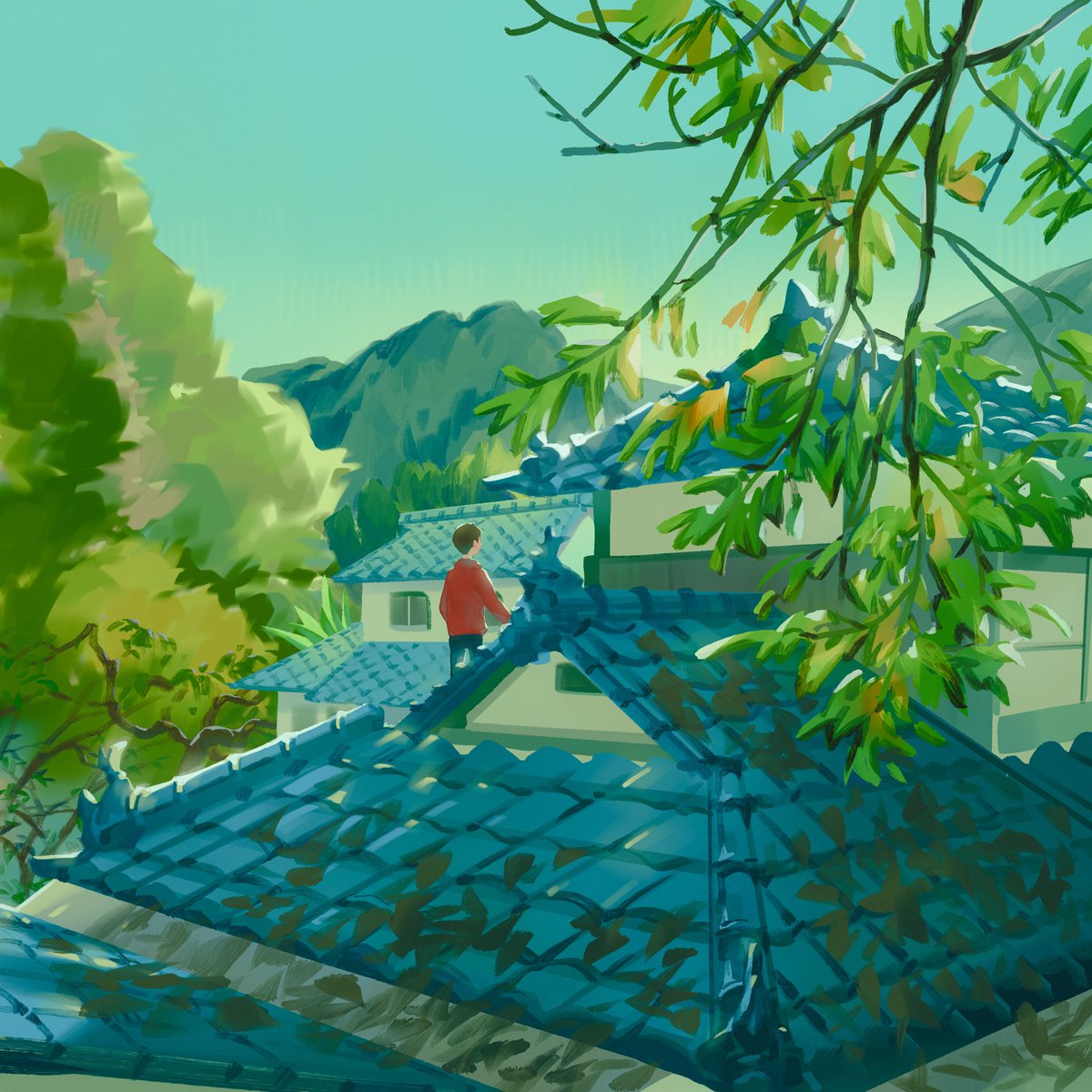 chewoui_'s tweet photo. #pleinairpril day 1-4 https://t.co/edZynYSIJb