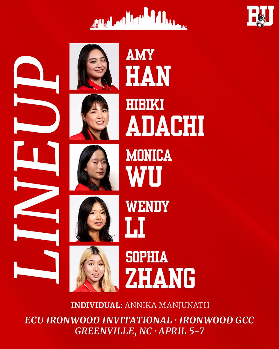 TerrierGolf's tweet photo. Ready to take on a strong field at the @ECUWGolf Ironwood Invitational‼️

Live Scoring: https://t.co/ETRxK1EQec 

#GoBU 🐾⛳️ https://t.co/A3TKFPFgn7