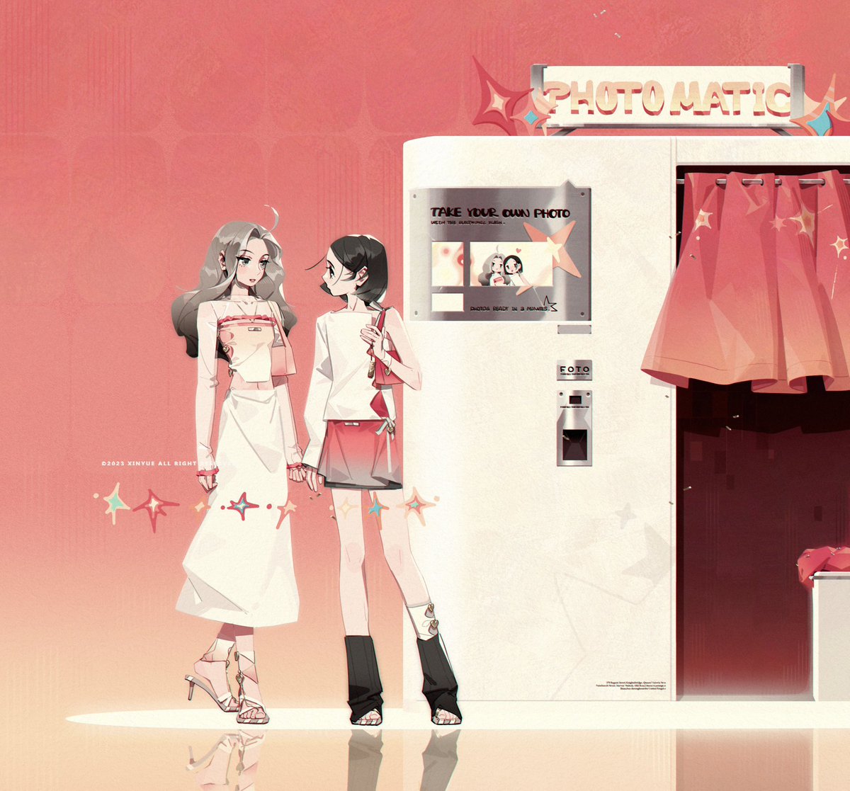 XINYUEXUU's tweet photo. Posting some old projects. ｜ PHOTO BOOTH🍑🍧✨

#anime #characterdesign #conceptart #illustration #gameart https://t.co/trR9DFaqm5