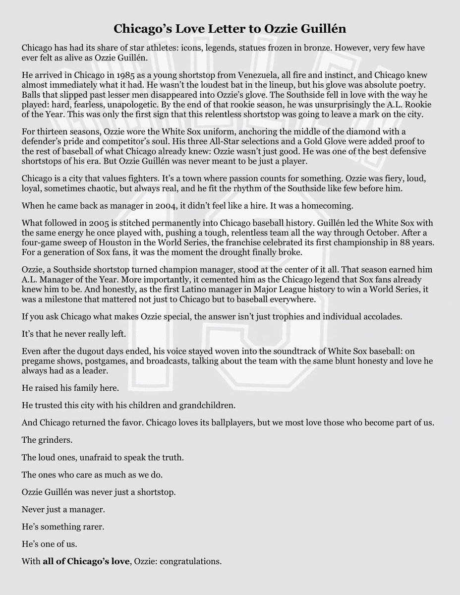 Ozzie Guillen tweet media