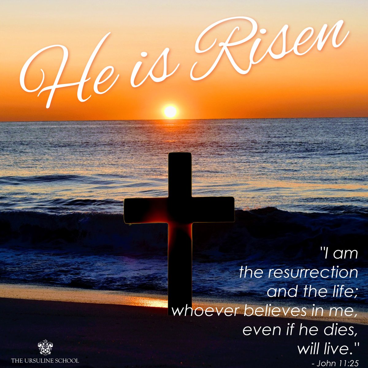 UrsulineNR's tweet photo. May the promise of the Resurrection renew our hearts and call us to live with faith, courage, and compassion in the spirit of Serviam.

Wishing the Ursuline community a blessed and joyful Easter. https://t.co/kLYj5CSUEq