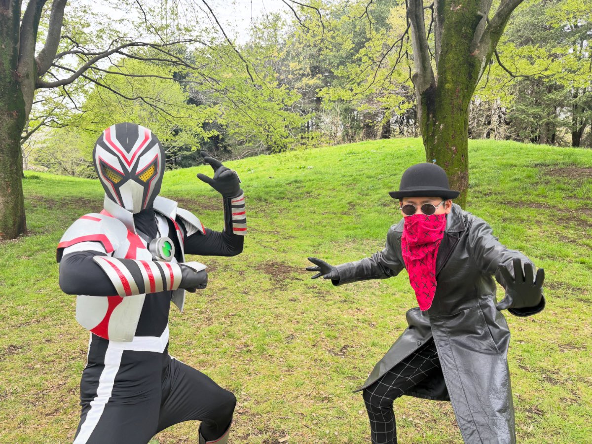 少年発電ホールディングス
キザキカンタさん <a href="/kanta003/">キザキカンタ(少年発電ホールディングス)</a> 
×
TeamA.C.T

#テイルローダーアクトマン 
PV撮影をしてきました❣️