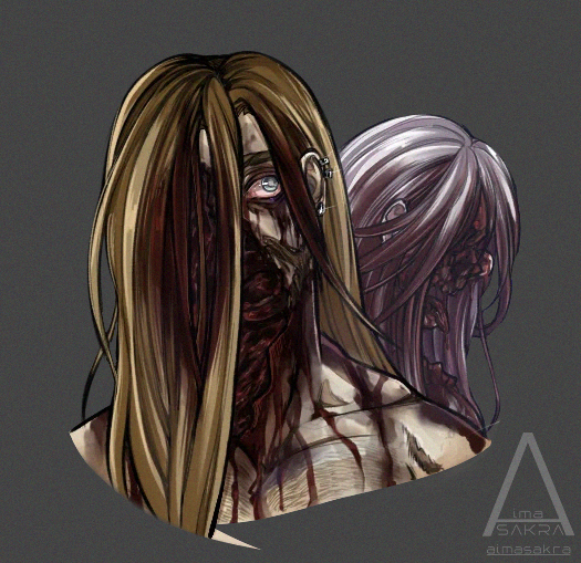 aimasakra's tweet photo. Collab with @Lala575081 

And some extra arts:  
Second art - her OC  
Third art - my OCs    

#art #artwork #magma https://t.co/DxPqXJFA9Y