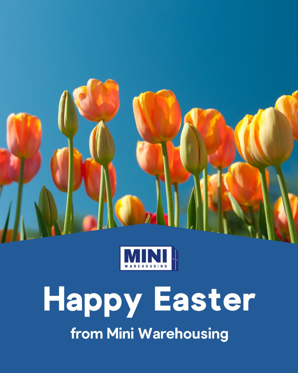 MiniWarehousing's tweet photo. Wishing you a bright, happy, and joyful Easter Sunday from the whole team at Mini Warehousing! 🌷🐇 Enjoy the spring day with your family and friends. https://t.co/vV3g4KJYM7