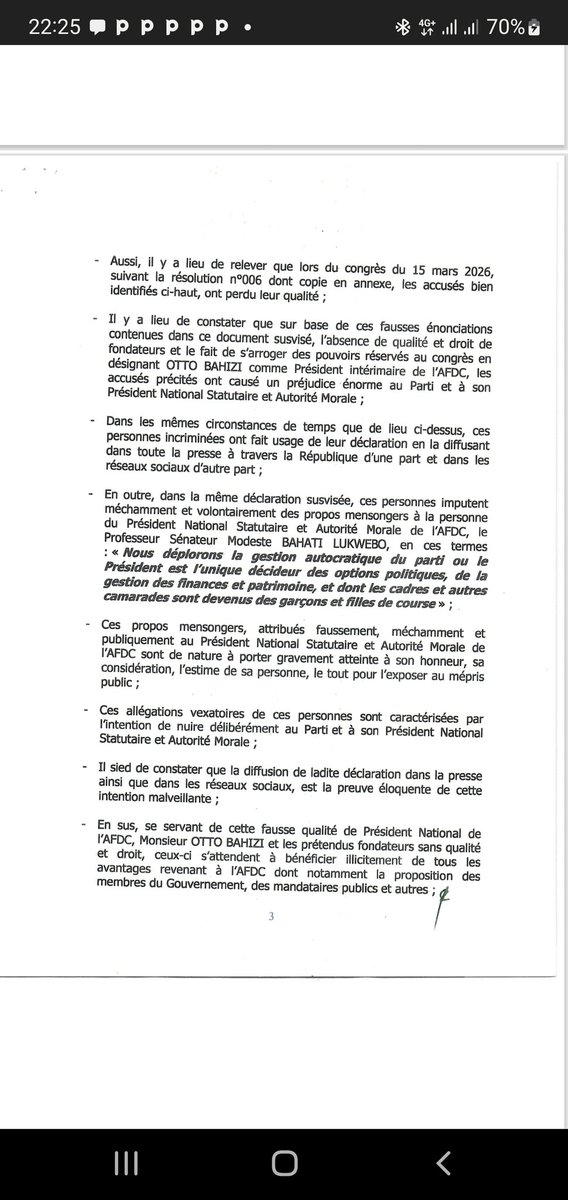 arsene_zagabe's tweet photo. Otto BAHIZI et compagnie sont accusés. Que la justice fasse son travail. Le Procureur Général peut se saisir. On ne peut pas fermer les yeux à un dossier aussi clair. Si non .... https://t.co/6dr0ePdlYh