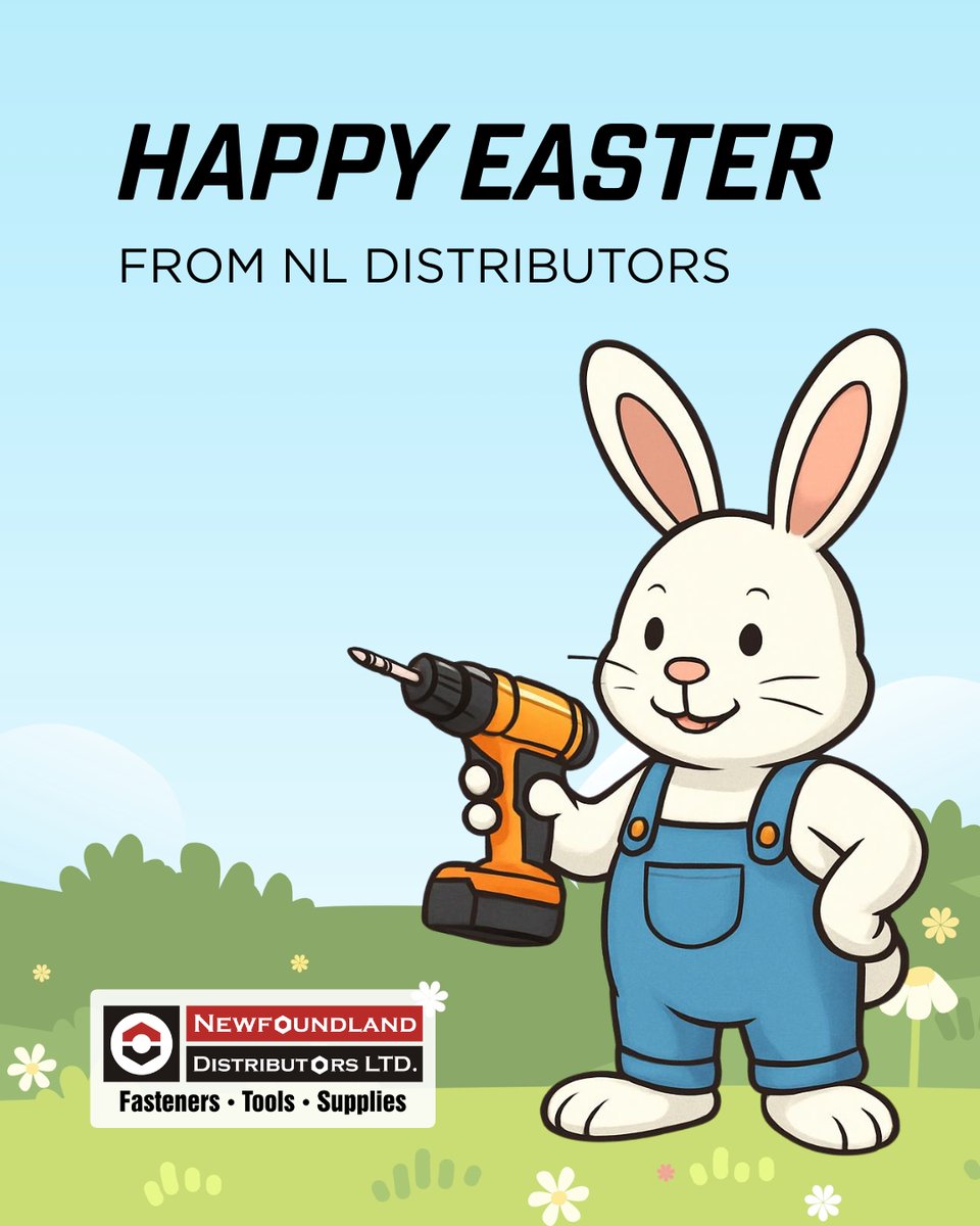 Happy Easter from the team at NL Distributors! 🐣

We hope you enjoy the well-deserved break ahead of spring projects! When you’re ready to get started, we’ve got the fasteners, tools, and supplies you need. 🛠️

#HappyEaster