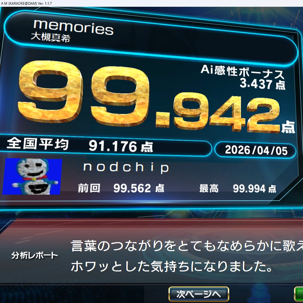 nodchip@tanuki- tweet media