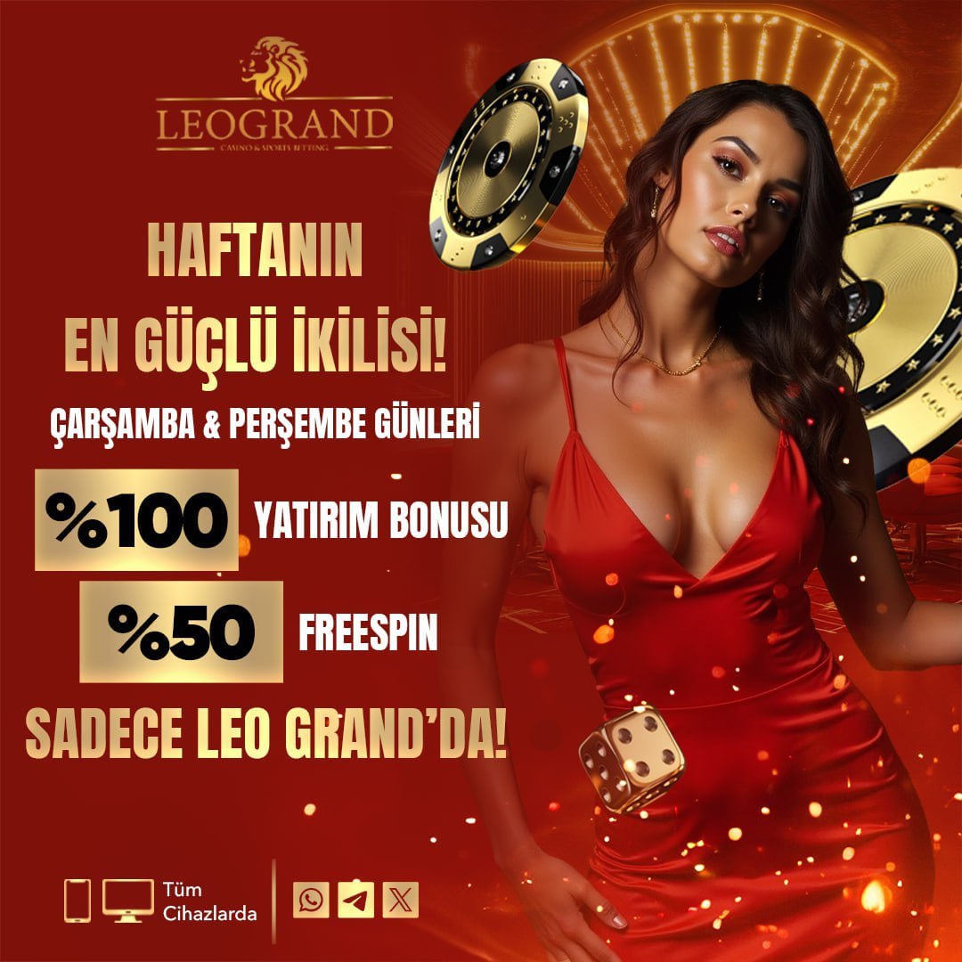 girisleogrand's tweet image. 🎯 Haftanın en güçlü ikilisi sahnede!
Çarşamba &amp;amp; Perşembe günleri Leo Grand’da
💸 %100 yatırım bonusu
🎰 %50 freespin desteği
Hafta ortasında oyuna güçlü gir, kazancı zirveye taşı!
👉 t2m.io/leogrand

#leogrand #bonus #SWIM9thWin
