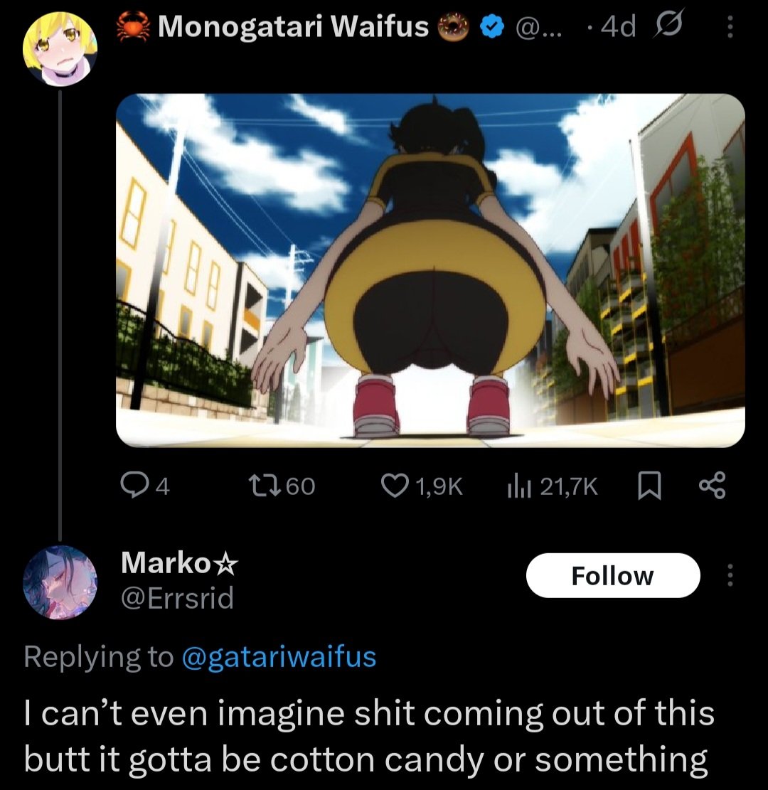 Monogatari Struggle Posts tweet media