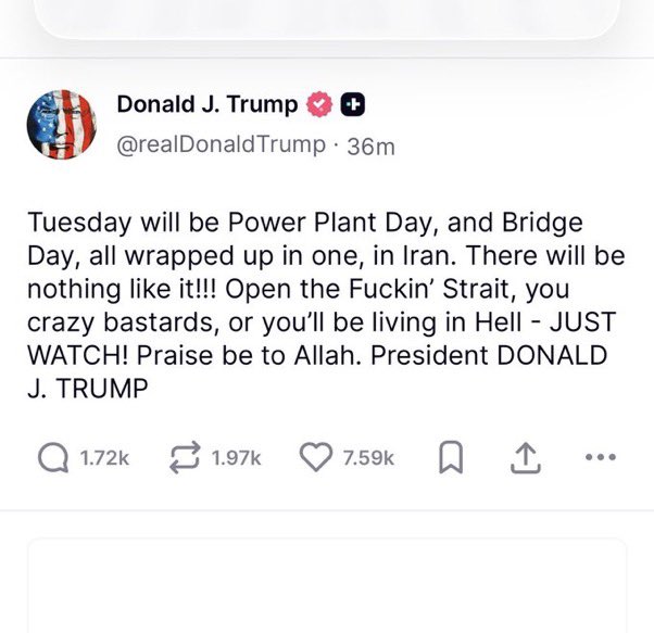 TrueFactsStated's tweet photo. And now an Easter message from the president of the United States… https://t.co/iU6JI9Y0Oc