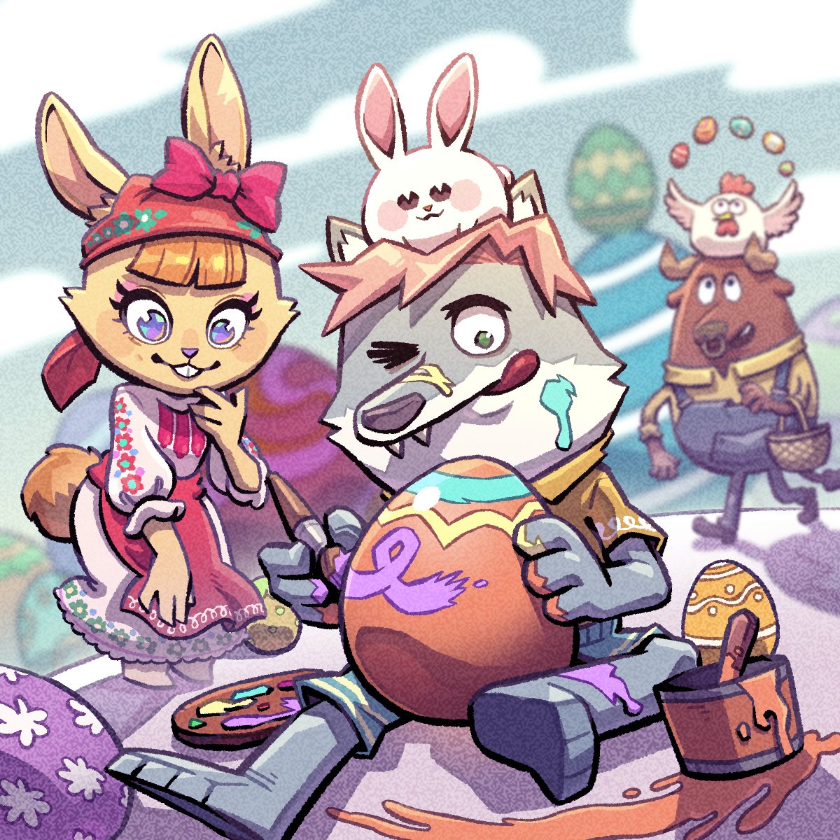 rekt_gang's tweet photo. Happy Easter, Gang 🐣💕 https://t.co/kANrCfR8yR
