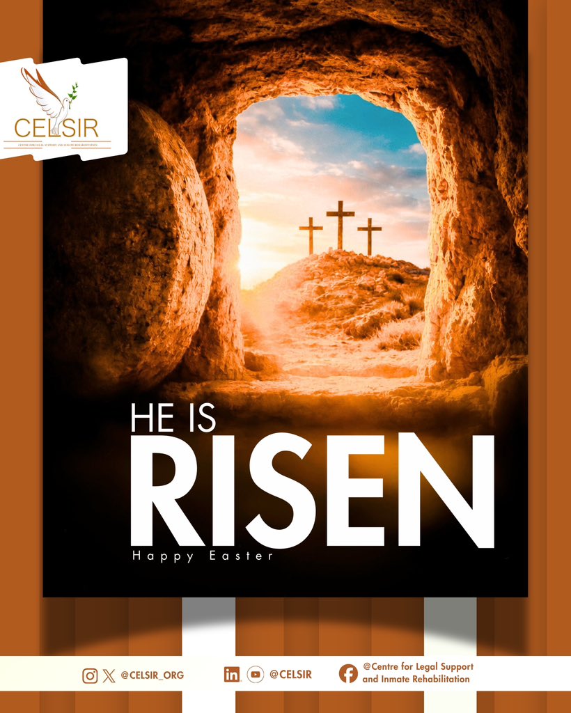 This , we’re reminded that even in the darkest places, hope can rise again.

At CELSIR, we believe in second chances, restored dignity, and the power of transformation. Because every life, no matter the past, deserves a future. 

#Easter #EasterMessage #HopeRises #SecondChances