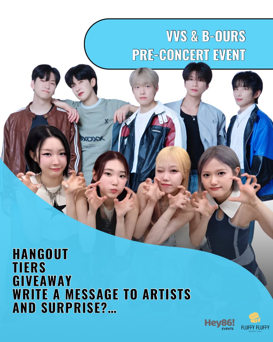 hey86group's tweet photo. Come hangout with other fans of VVS &amp; B-Ours as they return to Orlando, FL on their Up Close Tour.

Will have freebies and activities!

Make sure to come by cause you may never know what the surprise is.

RSVP [https://t.co/VTmpT6LNh9] and hope to see you there!!!

#vvs #bours https://t.co/XujTuoNPiC