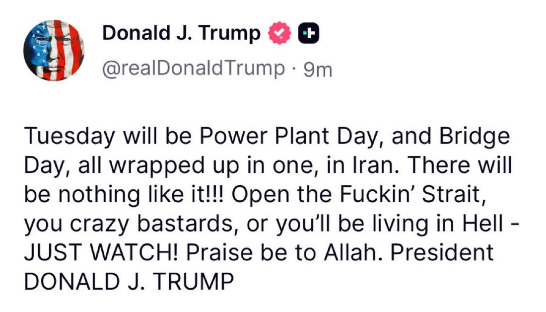 G0andVeriify's tweet photo. Donald Trump sent a strong message to Iran. https://t.co/xmeIwdWDh6
