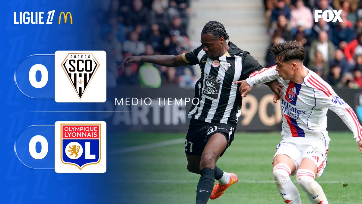 somos_FOX's tweet image. ¡VÁMONOS A DESCANSAR!⚽

Endrick no apareció en la primera mitad ¿Anotará en el complemento?

#Angers 0-0 #Lyon

⚫️ EN VIVO por FOX ONE 👉 foxone.mx/event/New-Game…

#Ligue1 🇫🇷