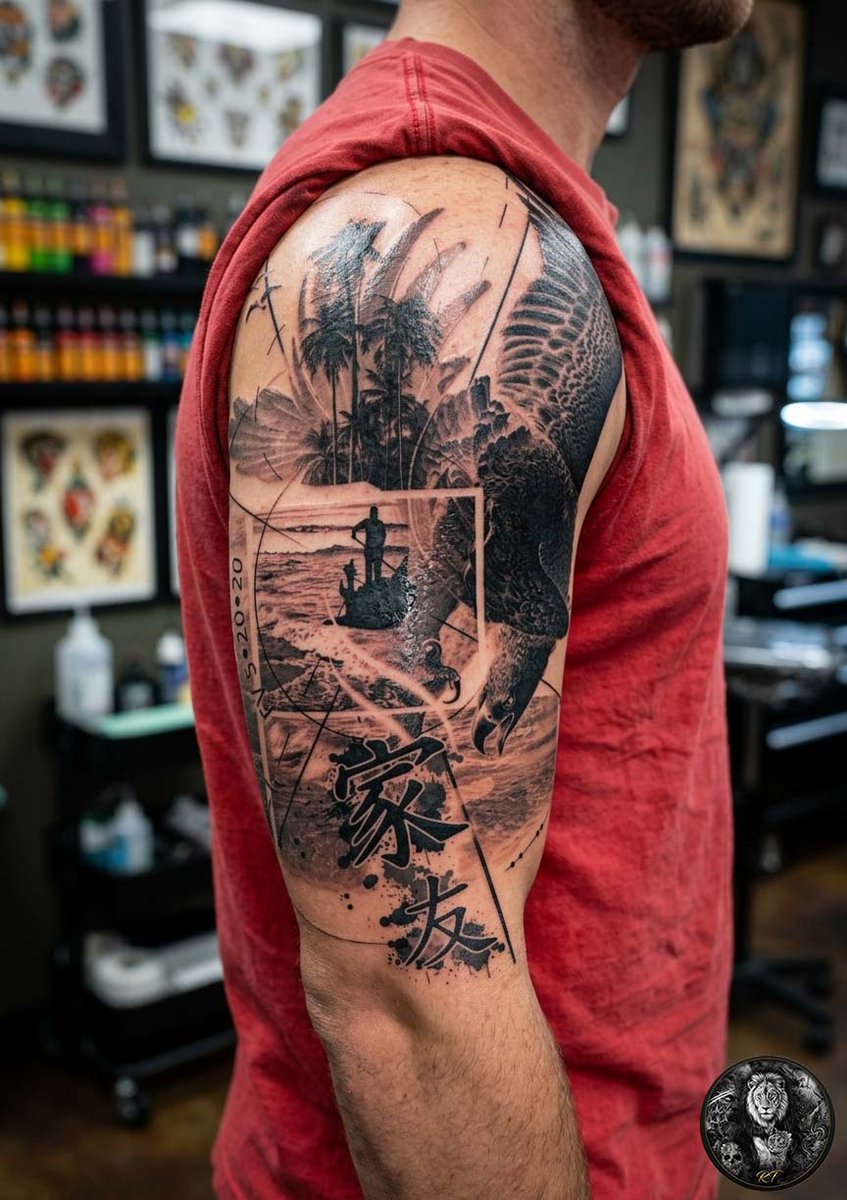 TatStudio_Rish1's tweet photo. Japanese Fusion Sleeve 🌊
#JapaneseTattoo #FusionTattoo #SleeveTattoo #BlackAndGreyTattoo #EuropeTattoo #UKTattoo #GermanyTattoo #FranceTattoo #ItalyTattoo #TattooDesign #CustomTattoo #TattooArtist #TattooArt #TattooInspiration #FullSleeveTattoo #FlowTattoo #InkArt https://t.co/JDnAP6YKh3