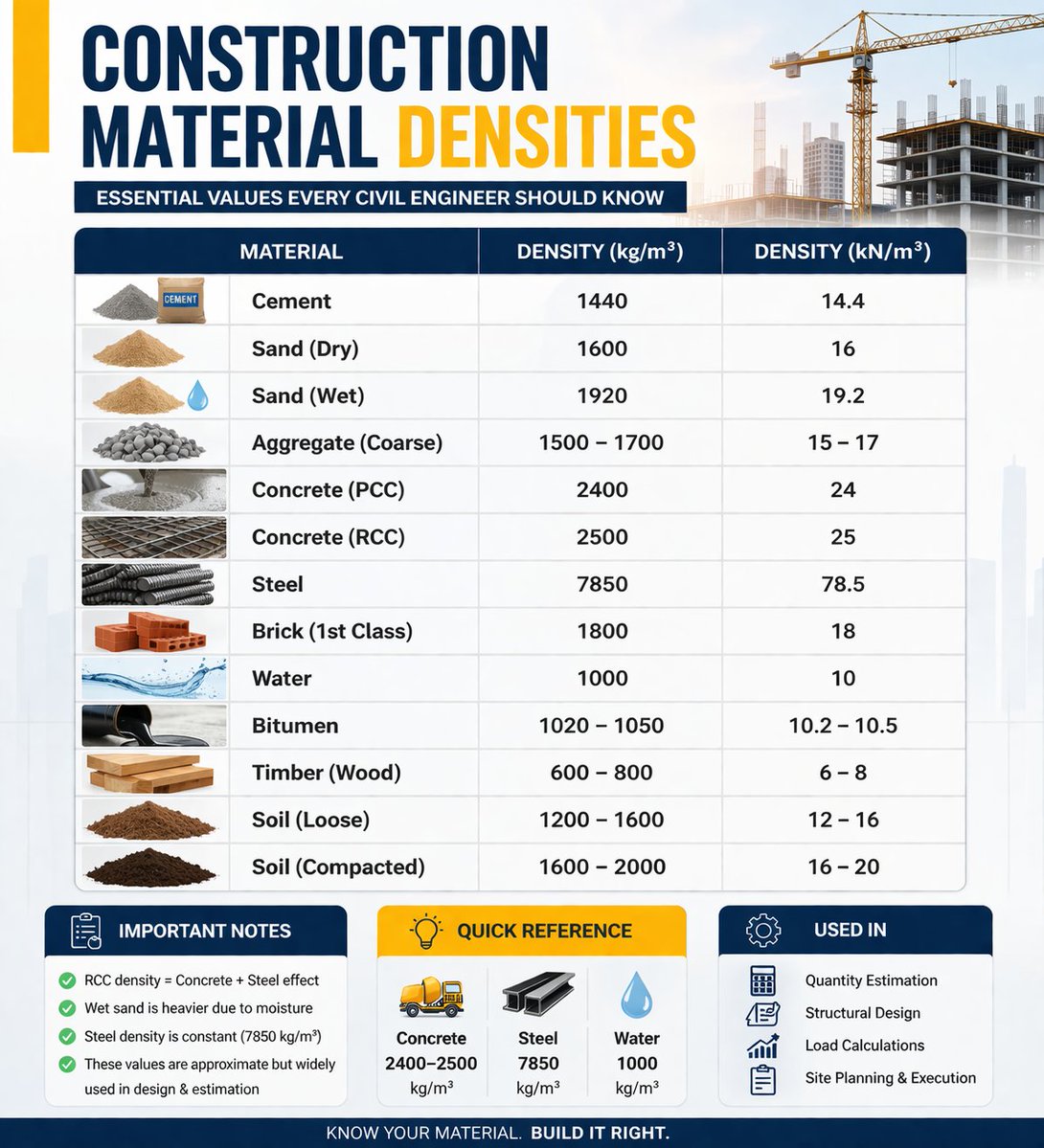 IamAzhar0395's tweet image. #SiteEngineering #MaterialDensity #Concrete #Steel #BuildingConstruction #EngineeringLife #ConstructionManagement #CivilEngineerLife #SiteWork