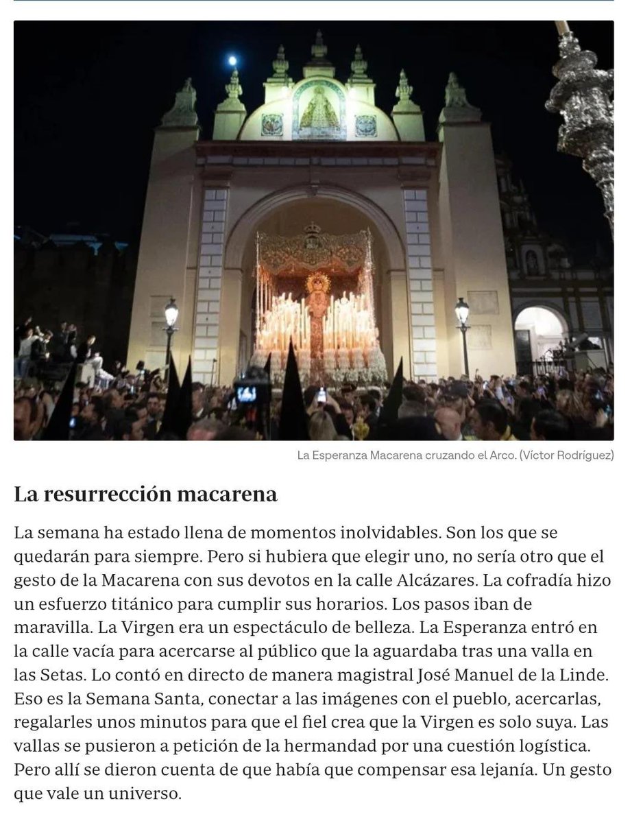 La Virgen de Sevilla , ESPERANZA del mundo .