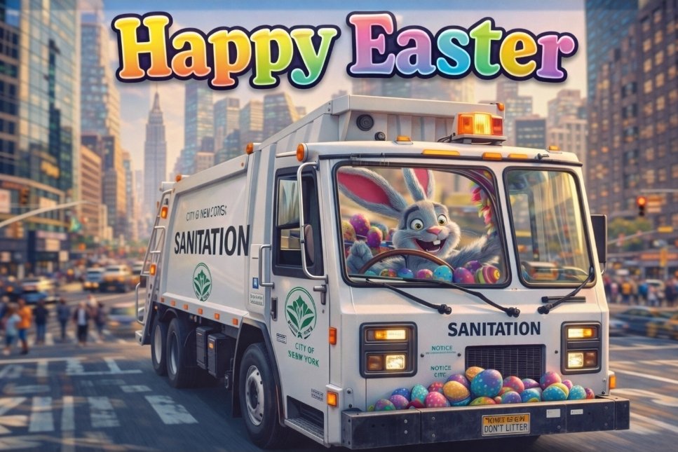 insta_dsny's tweet photo. #happyeaster #easter #nyc https://t.co/MdeidAtHkS