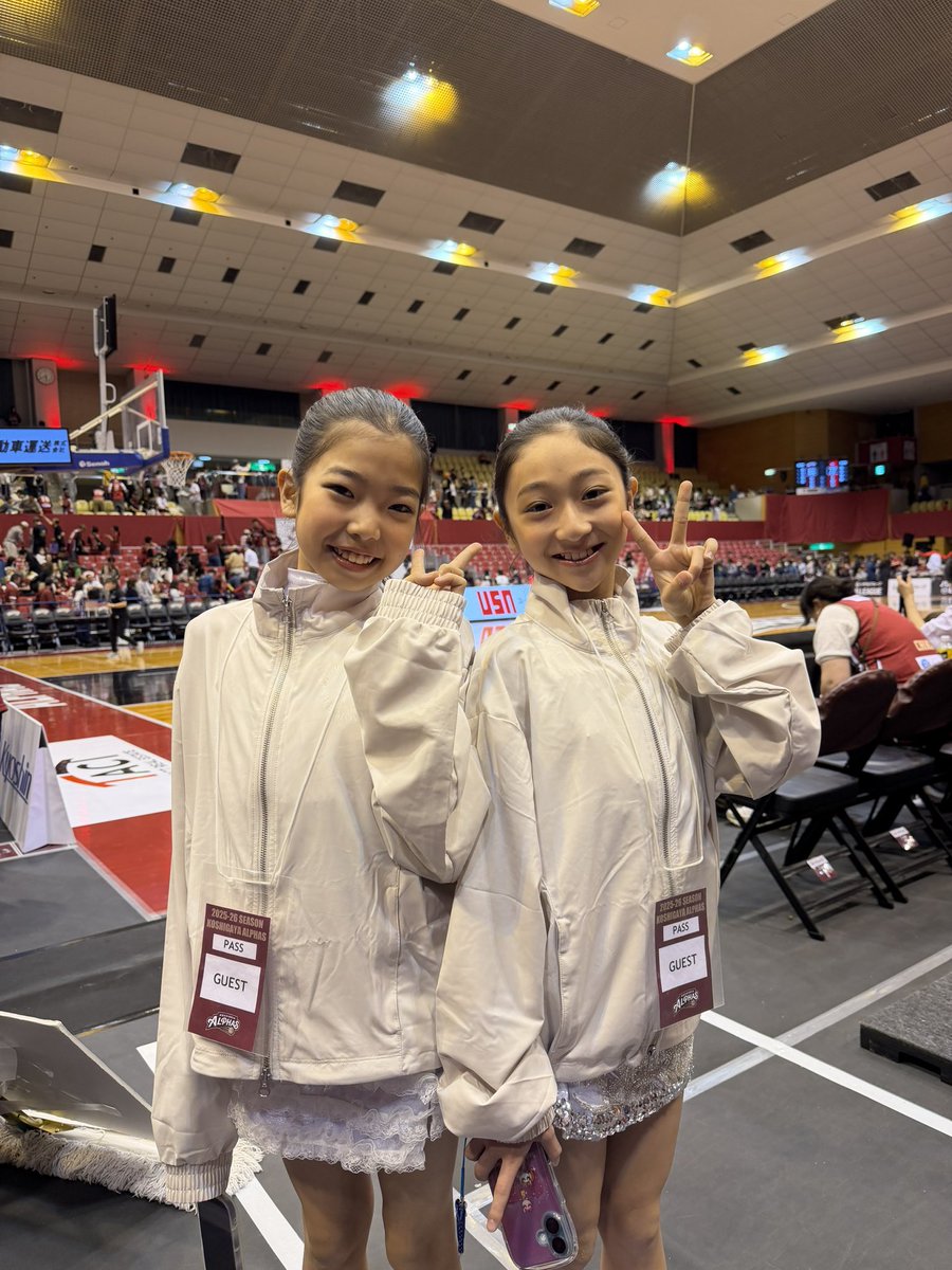 今日はアイドルプロデュース＆育成中のChiとcocoがBリーグ越谷アルファーズでの演技の日でした✌️
引き続き応援よろしくね🥰
これから活躍の場を増やしていきたいと思いますので、みなさん是非ファになってください♡