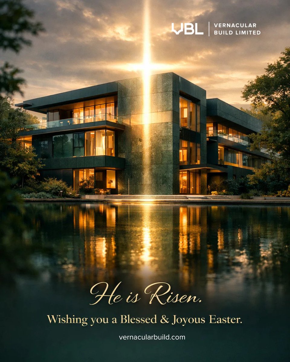 VernacularBuild's tweet image. Renewal begins with a strong foundation.

May this Easter bring clarity to your vision and strength to everything you’re building.

Happy Easter from VBL.

#HappyEaster #VBL #BuildingWithPurpose