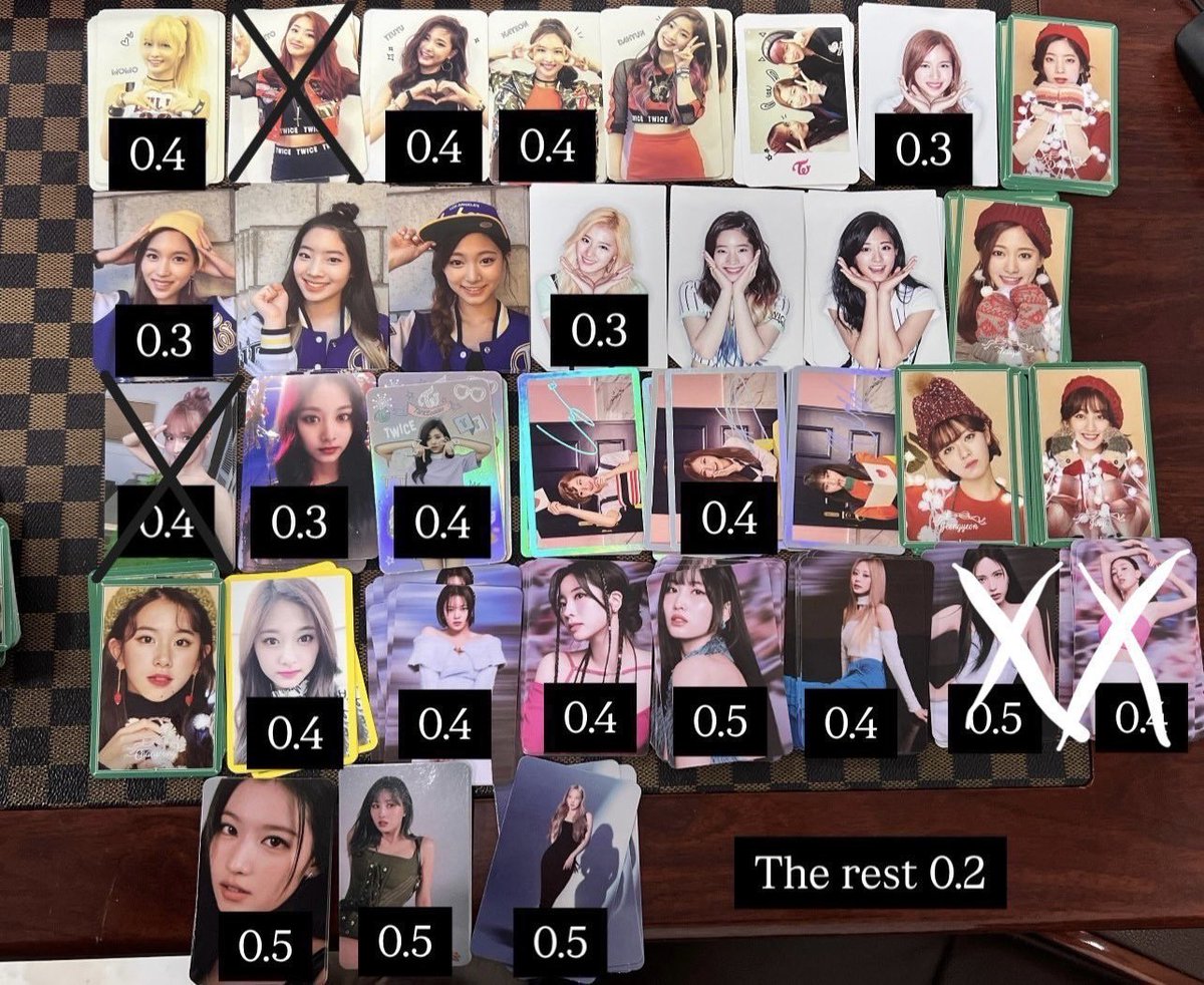 PeachyCardeu2t's tweet photo. ✨ 트와이스 포카 양도 | TWICE Photocard Sale ✨
🚛 배송비 0.2

💚 나연 정연 모모 사나 지효 미나 다현 채영 쯔위
💚 Nayeon Jeongyeon Momo Sana Jihyo Mina Dahyun Chaeyoung Tzuyu

📩 DM 주세요 | DM to claim
#twice #photocard #포카양도 https://t.co/o2pixPlClK