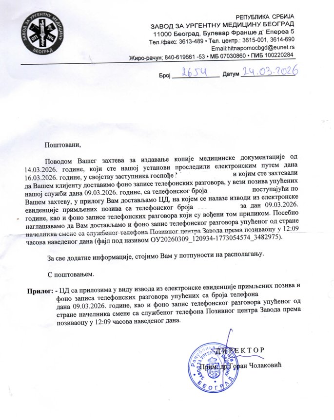 PokretM's tweet photo. ⚠️ Ne pristajte na “ne može”.

Godinama odbijaju.
Danas dostavljaju.

📄 CD sa fono zapisom.

Ne zato što su hteli —
nego zato što su morali.

➡️ To nije njihova dobra volja.

To je vaše pravo.
✊ Tražite ga.

#pravonazivot #MERI #Hitnapomoc https://t.co/DyahIiqHWN