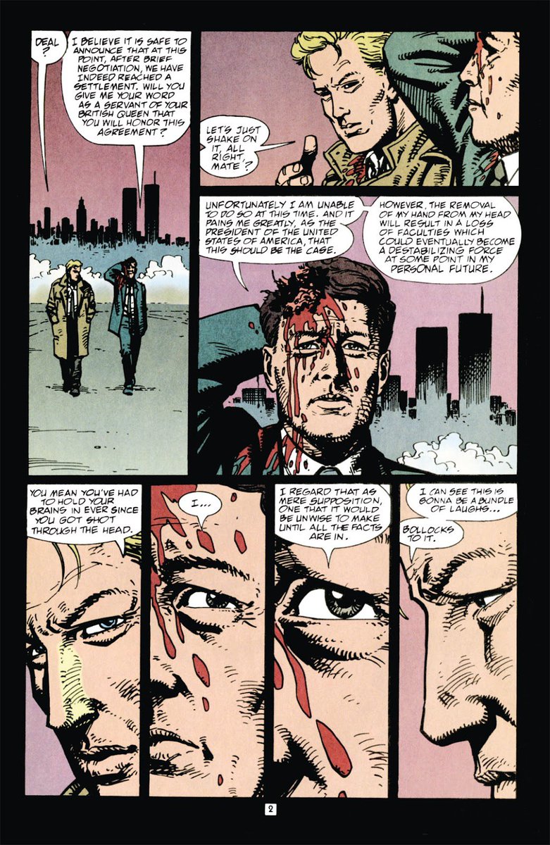 Constantine walking through limbo with JFK