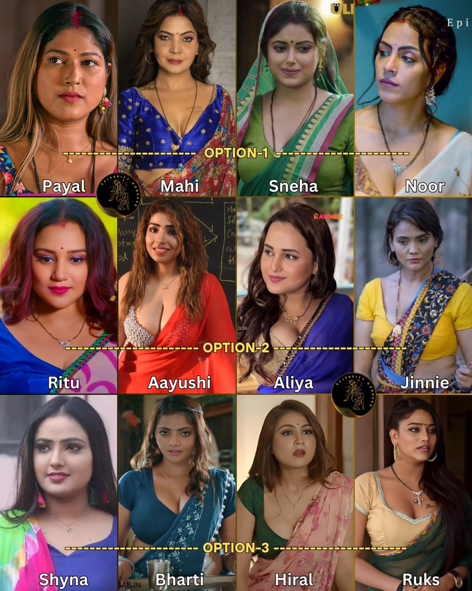 celeb_goddesss's tweet photo. Tell your favourite option with detailed reason?
#ullu #ulluapp #18plus #snehapaul #payalpatil #priyagamre #bhartijha https://t.co/Rr1njERqUc