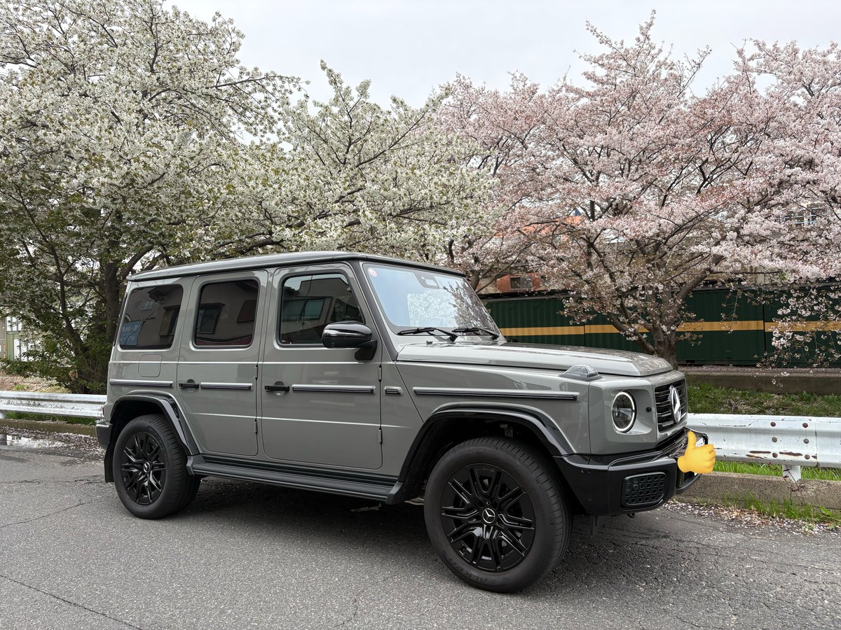 Naohiro0104's tweet photo. 桜と愛車🌸
うーん、、、天気の良い日にまたやり直しますw
曇り空みたいな色のクラシックグレー🩶
ツートンのゲレンデ最&高🩷
#G450d
#ベンツ
#ゲレンデ
#G63 https://t.co/xGToqWBeqZ