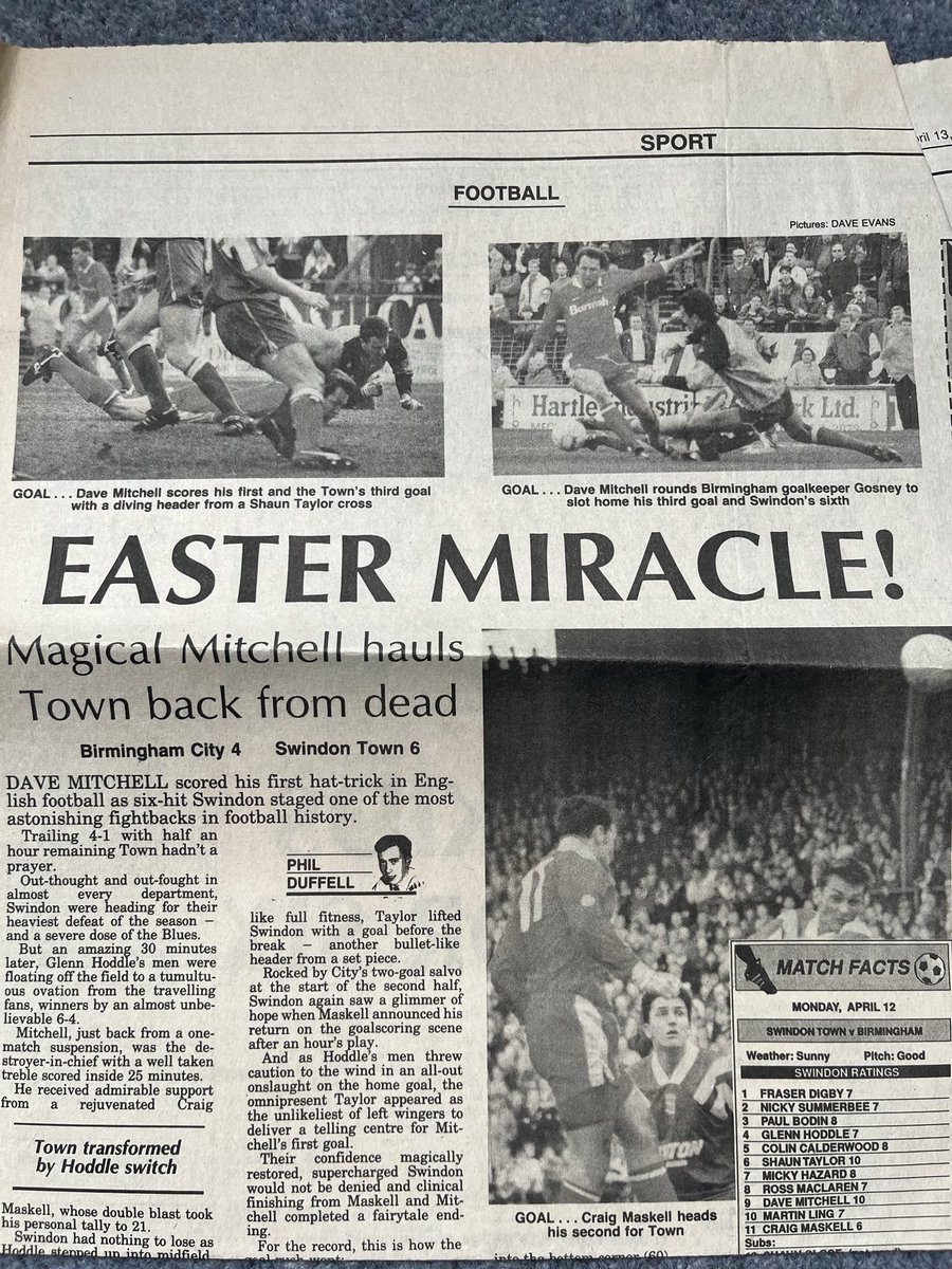 Old Swindon Programmes tweet media