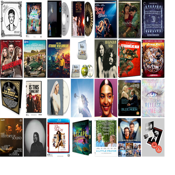 MaynardLibrary's tweet photo. This week the Maynard Public Library has 35 new books, sixteen new movies, and thirteen new music CDs.  New items include The Romantic, Zootopia 2, Epic, Song Sung Blue, Hamnet, Killers of the Flower Moon, The Housemaid, and All Creatures Great and Small. https://t.co/96uW3fRsHc https://t.co/MiLapqXCpS