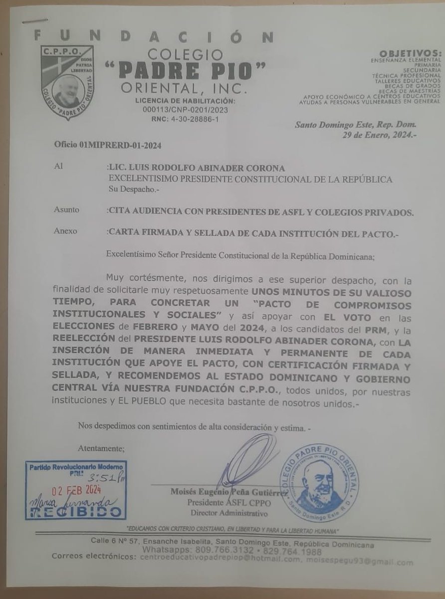 FUNDACIÓN COLEGIO PADRE PÍO ORIENTAL tweet media