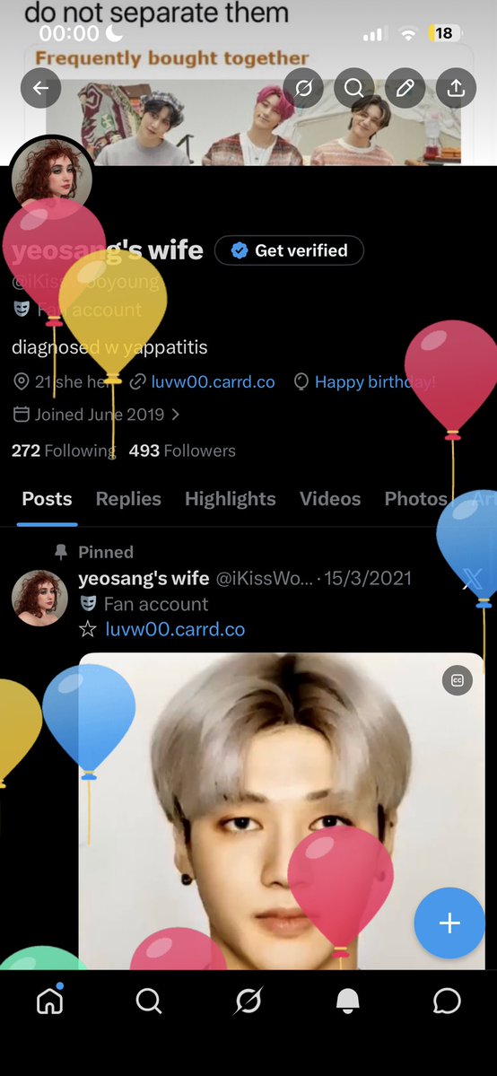 yeosang's wife tweet media