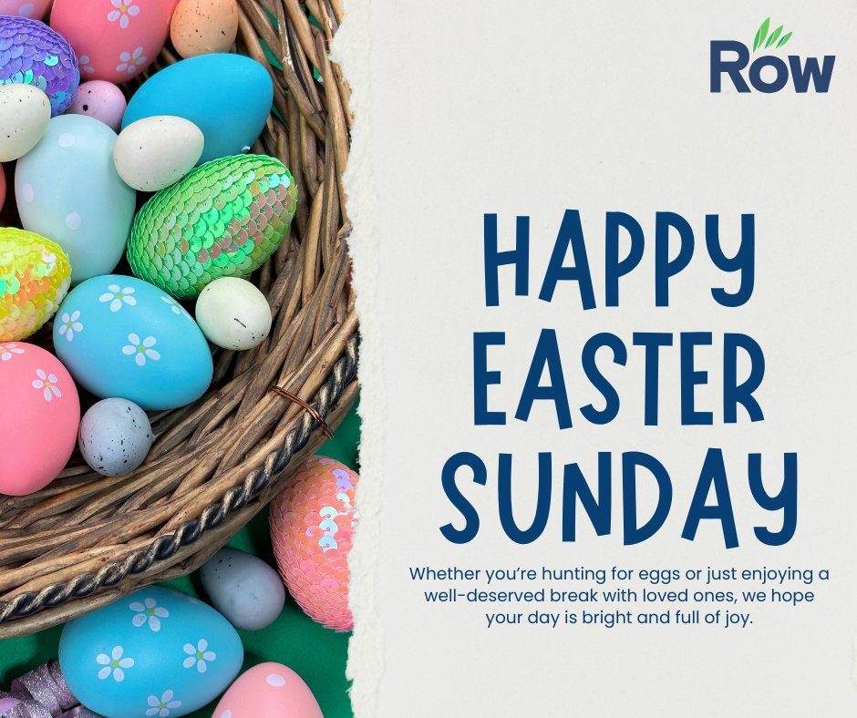 RowSolutions's tweet image. Wishing you a bright and joyful Easter Sunday. 🌷

From all of us at Row Business Solutions, have a wonderful holiday!

#Easter2026 #RowBusinessSolutions #EasterGreeting