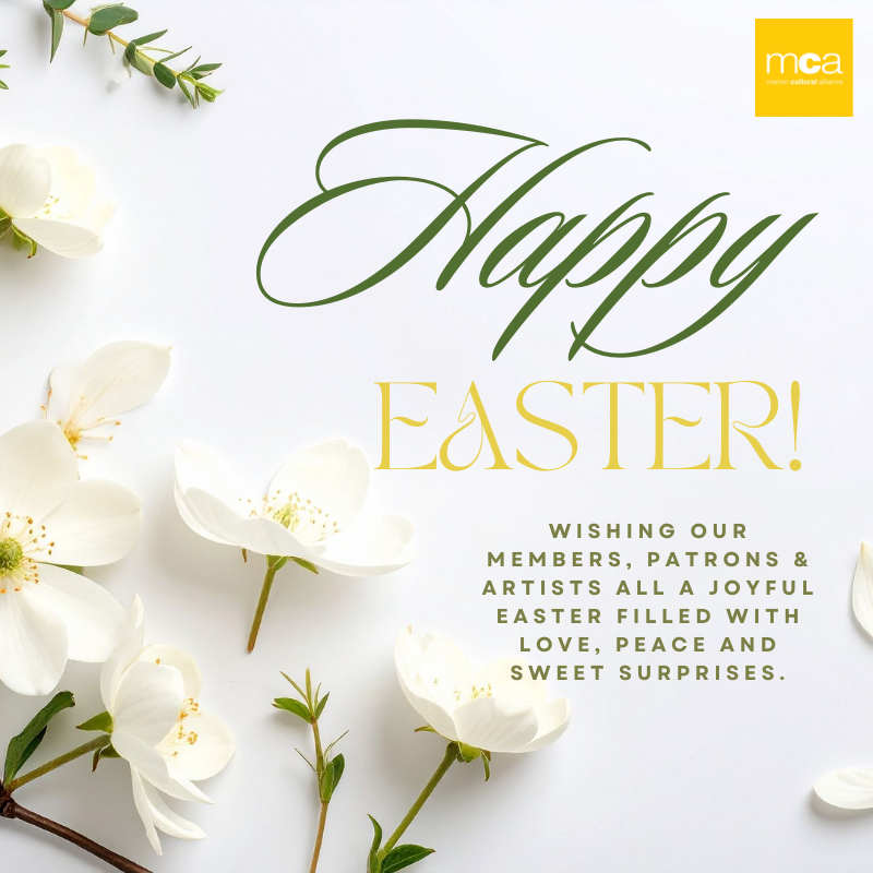 MCAocala's tweet photo. 🐰 Happy Easter, MCA family! Sending egg-stra special wishes to all our Members, Patrons &amp; Artists for a day full of smiles, sweet treats, and fun! https://t.co/IDO4wWz6rB