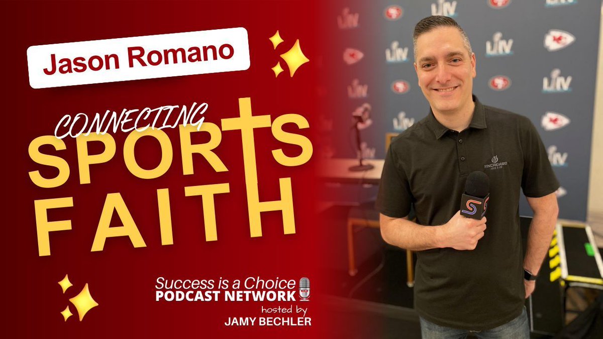 BechlerMedia's tweet photo. .@JasonRomano has been connecting sports and Faith for years w/ @Sports_Spectrum 

This is his encore appearance.

𝘾𝙝𝙚𝙘𝙠 𝙤𝙪𝙩 𝙩𝙝𝙞𝙨 𝙚𝙥𝙞𝙨𝙤𝙙𝙚 ...
🍎 APPLE:  https://t.co/uNXHn5HMJi 
🔉 SPOTIFY:  https://t.co/KkQ8yycxX8 
💻 YOUTUBE:  https://t.co/tou1HVBbIi https://t.co/tbXlV4xwkA