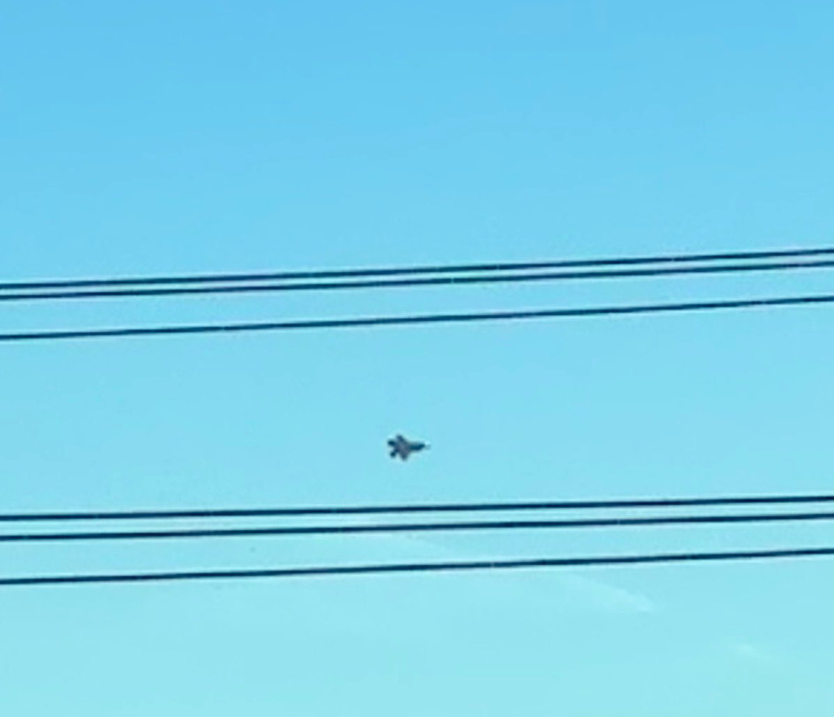 Fly by wire of a different kind as we were buzzed on arrival in Santiago 🇨🇱 just now by the <a href="/usairforce/">U.S. Air Force</a> F-35 validation flight for #FIDAE2026 this coming week. #avgeek