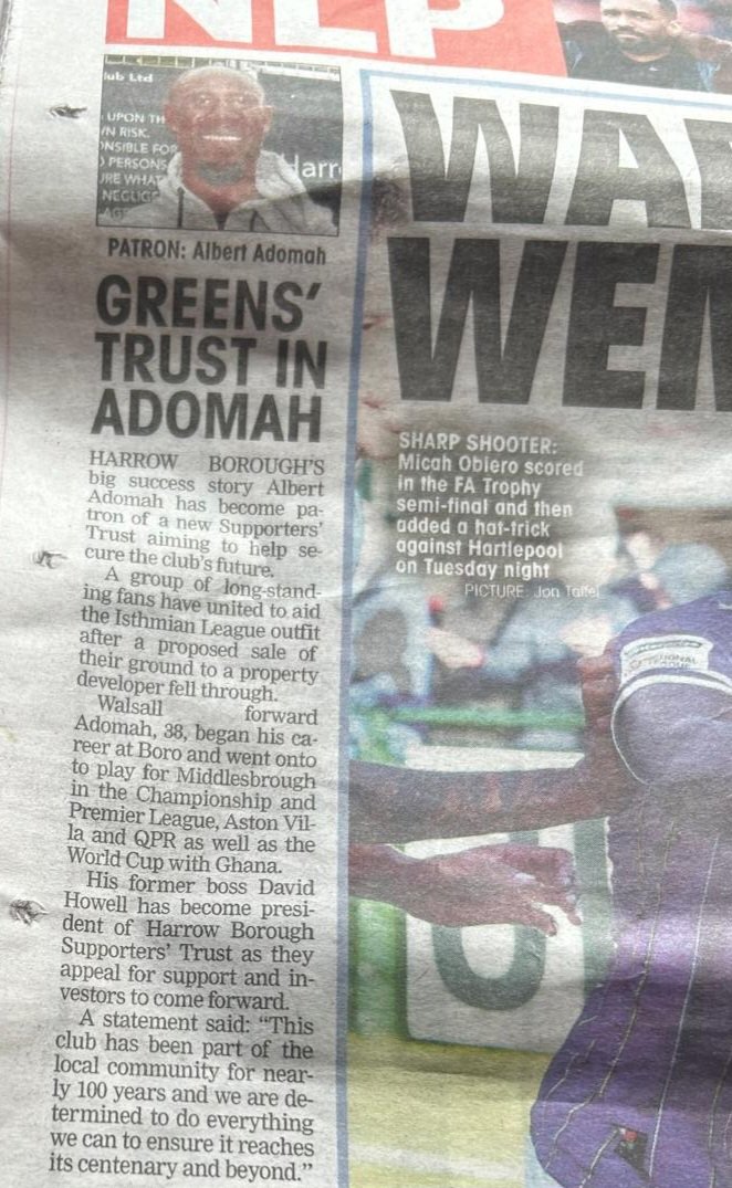 Come on <a href="/NonLeaguePaper/">The Non-League Paper</a> Greens?