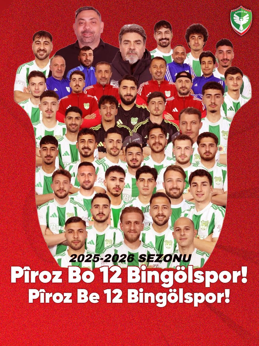2. Lig’e yükselen 12 Bingölspor’un, futbolcularını, teknik heyetini, yönetimini ve taraftarını tebrik ederiz.

Bu başarının Bingöl’e ve Bingölspor camiasına hayırlı olmasını diler, yeni sezonda başarılarının devamını temenni ederiz.