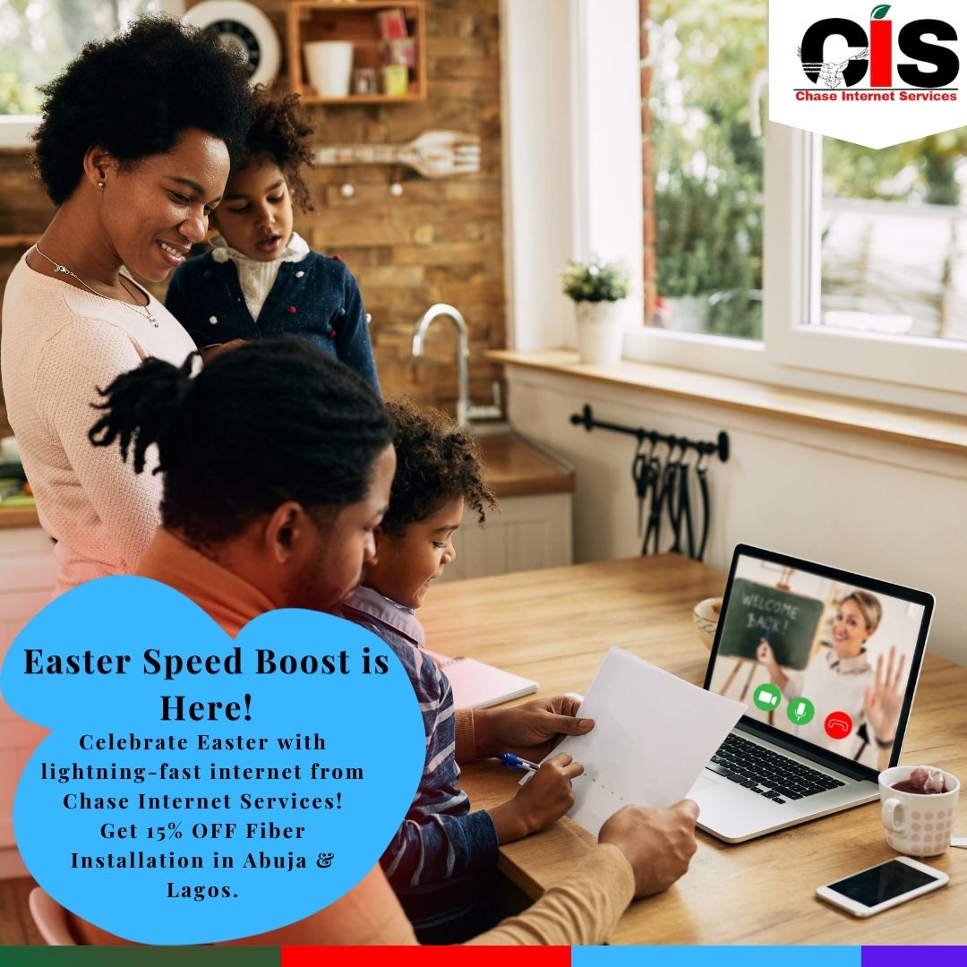 ChaseInternet's tweet photo. Easter Special Offer You Can’t Ignore!
Chase Internet Services is giving you more speed for less.

🎉 15% OFF all installations

Perfect for homes, offices &amp; businesses.
📞 Book now!

#chaseinternetservices #internetserviceprovidersinabuja #internetcompaniesinabuja https://t.co/nYmAn3mJgg