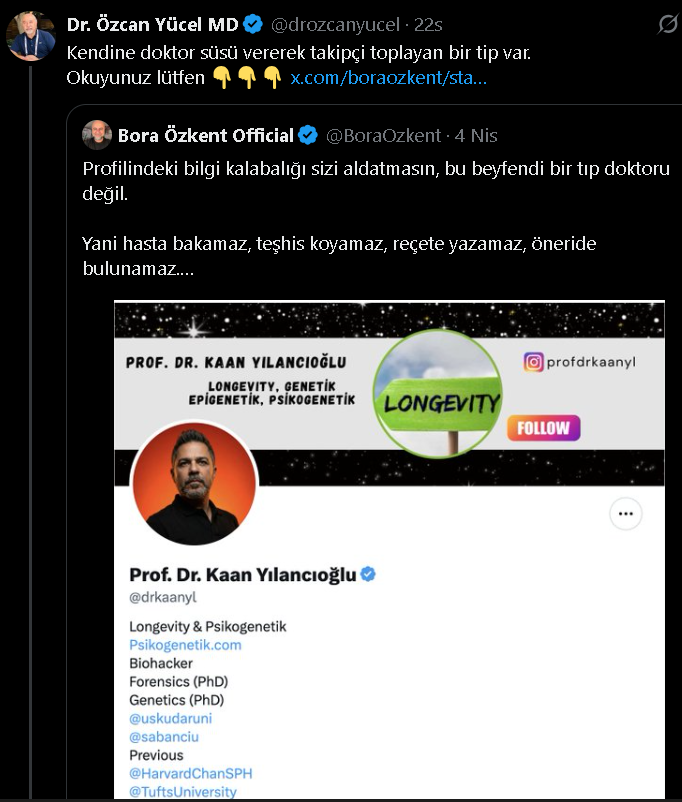 Prof. Dr. Kaan Yılancıoğlu tweet media