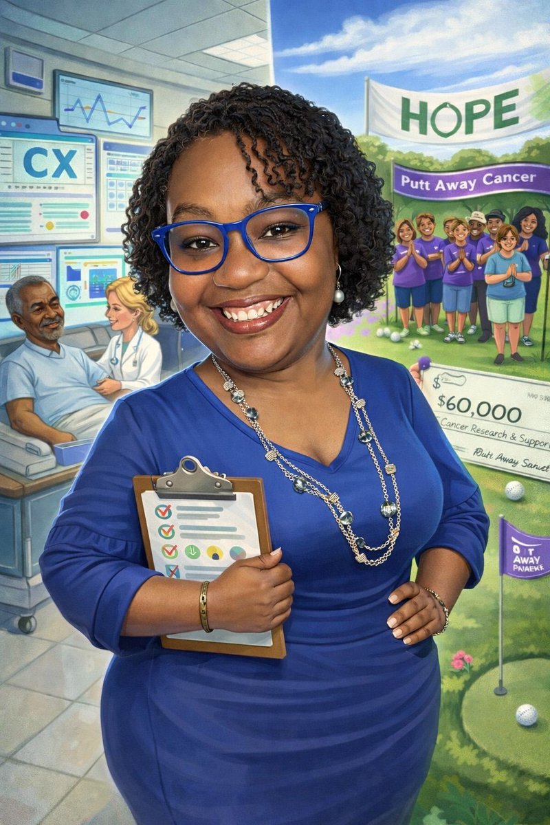 PuttAway_Cancer's tweet photo. They say when you work in your passion, you never work a day in your life. I feel that every single day. Whether I'm in my professional role or leading Putt Away Cancer, the heartbeat is the same: giving back and being a voice for the voiceless. #togetherwecan #puttawaycancer https://t.co/6QBchB5weN